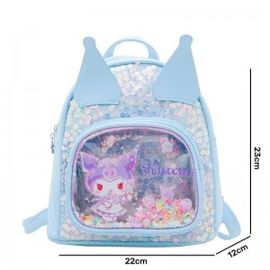 FAST PO KUROMI GLITTER 3D BACKPACK