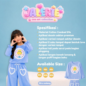 PO SET  VALERIE COLLECTION BY LITTLE KING QUEEN