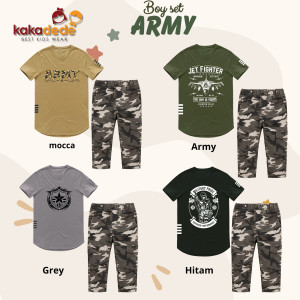 PO BOY SET ARMY (KIDS) BY KAKADEDE