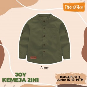 PO JOY SET KEMEJA 2IN1  BY FAZA