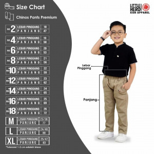 CHINOS PANTS PREMIUM BY LITTLE HERO