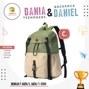 PO BACKPACK TEENAGER DANIA & DANIEL BY MAUZA