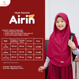 PO HIJAB SEKOLAH AIRIN BY BABYJAB