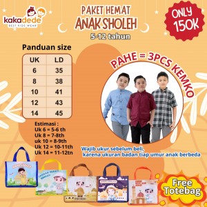 PROMO PAKET HEMAT ANAK SHOLEH BY KAKADEDE