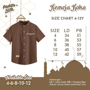 READY KEMEJA KOKO BY PADDLEKIDS