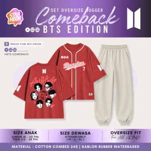 PO SET OVERSIZE JOGGER COMBACK BTS EDITION BY STARMOON