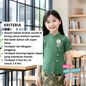 FAST PO KIRANI SET KEBAYA PENDEK ANAK