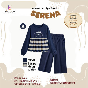 PO ONESET STRIPE TUNIK SERENA BY TRILOON
