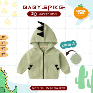 PO BABY SPIKE 3D ZIPPER KNIT BY LOYAL KIDS