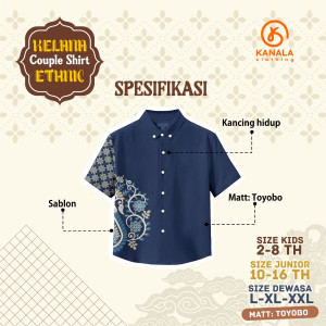 PO KELANA COUPLE SHIRT ETHNIC BY KANALA CLOTHING