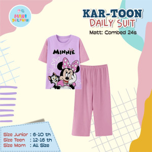 PO KARTOON DAILY SUIT PENDEK (JUN TEEN) BY MINI DOLPHIN