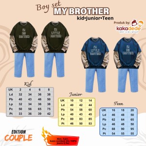 PO MY BROTHER BOY SET KIDS BY KAKADEDE