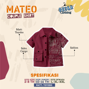 PO MATEO COUPLE SHIRT BY DESKA CLOTING