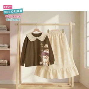FAST PO CUTE BEAR SETELAN ANAK PEREMPUAN