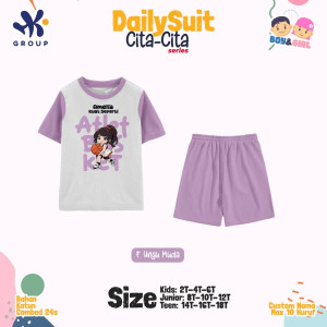 PO DAILY SUIT SET CUSTOM NAMA CITA-CITA SERIES HK GRUP
