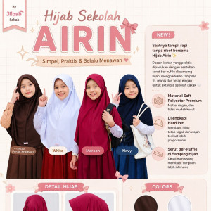 PO HIJAB SEKOLAH AIRIN BY BABYJAB