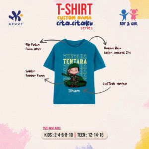  PO T-SHIRT CUSTOM NAMA CITA-CITAKU SERIES BY HK GROUP