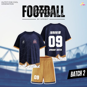 BATCH 2 JERSEY FOOTBAAL TSHIRT CUSTOM NAME DAN NOMOR PUNGGUNG BY UPRIGHT