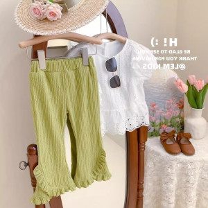 FAST PO HAKUMEI RUFFLE LONG PANTS