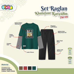 PO SET RAGLAN KHULAFAUR RASYIDIN SERIES BY UFORIA
