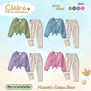 PO CLAIRA CROP TOP SLEVE BLOUSE BY MINIMINE