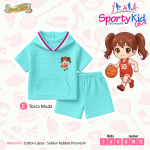 PO SET HOODIE SPORTY KIDS GIRL BY SILVERKIDS