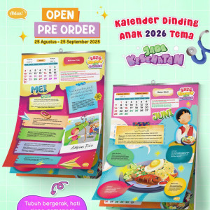 PO KALENDER DINDING ANAK 2026 BY AHLAN