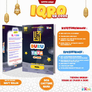 PO BUKU IQRO COSTUME NAMA BY VITTO