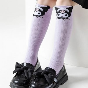 FAST PO MARU COTTON CALF SOCKS - KUROMI SERIES