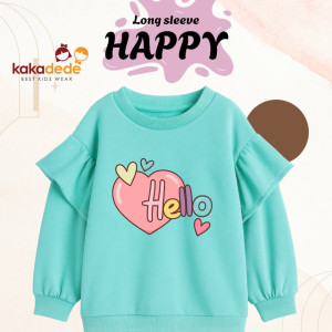 PO LONGSLEEVE HAPPY (TEEN & JUMBO) BY KAKADEDE