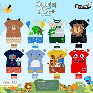 COLORFUL 3D SET BY HEYBABYBAA