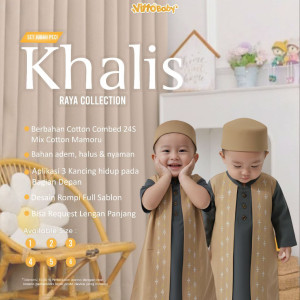PO SET JUBAH KHALIS BY VITTO BABY