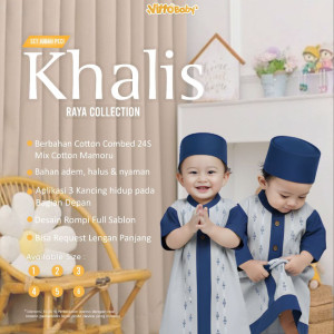 PO SET JUBAH KHALIS BY VITTO BABY