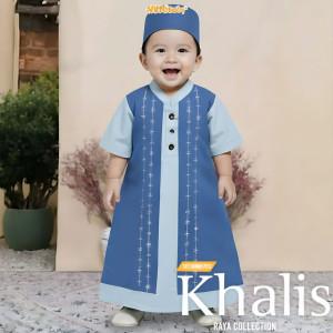 PO SET JUBAH KHALIS BY VITTO BABY