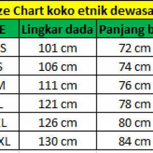 PO KOKO ETNIK KANJENG BAGUS (ANAK) BY WJN