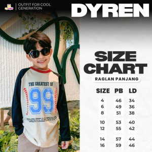 PO SHIRT DYREN RAGLAN 3 COLOR BY UPRIGHT KIDS
